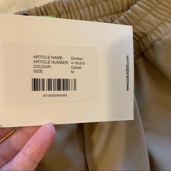 GAUGE81 Durban Wide Leg Pants Trousers Cotton Blend in Camel Color NWT - Picture 8 of 15